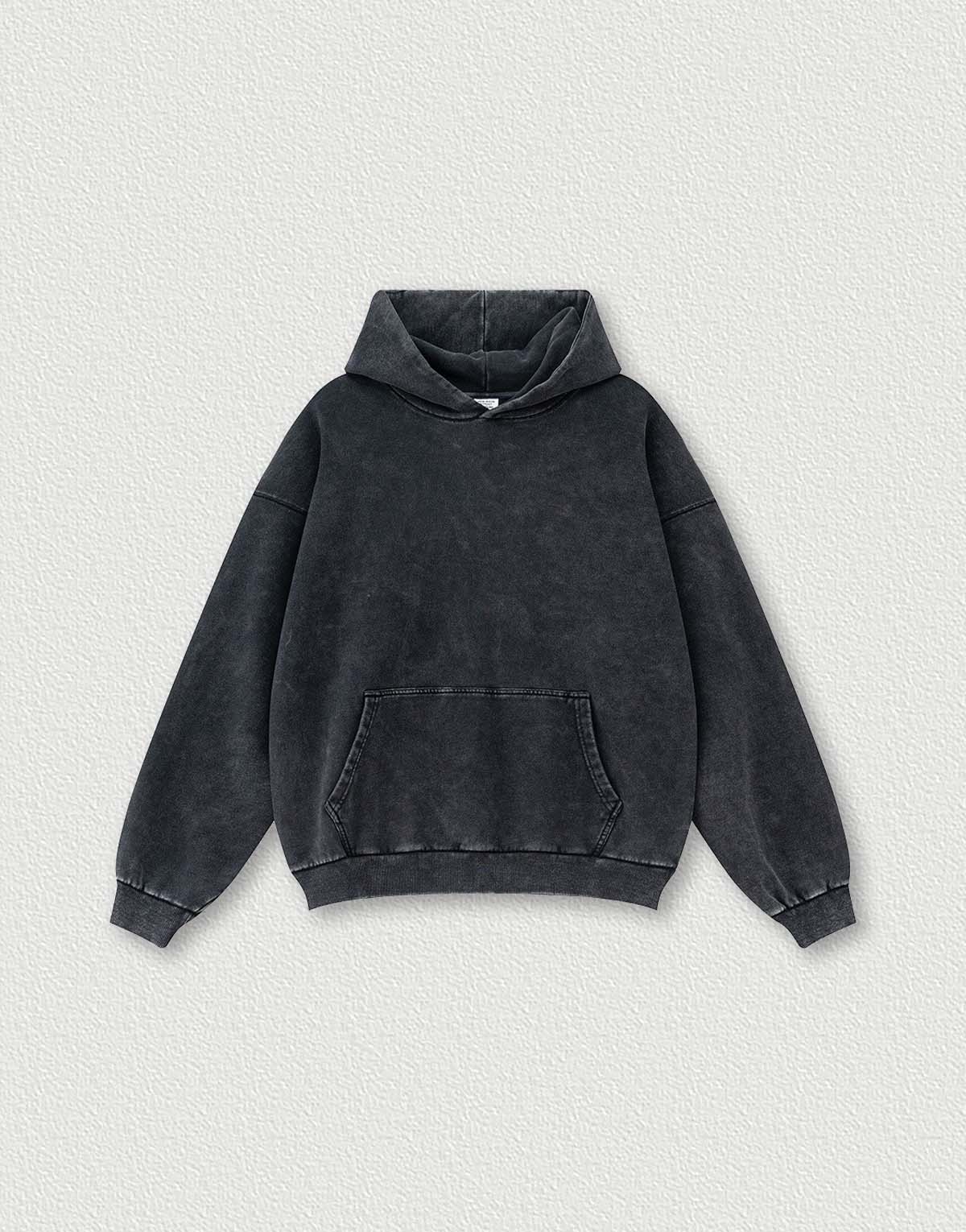 Men's American-style streetwear washed color-block vintage hoodie-mh298-2